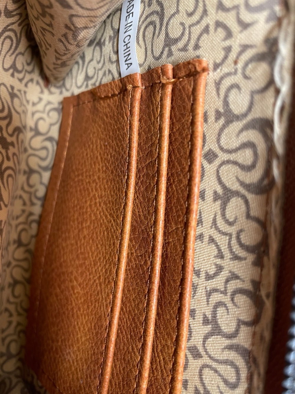 French Connection Black Sequin Round Crossbody & Brown Wristlet - Picture 8 of 9